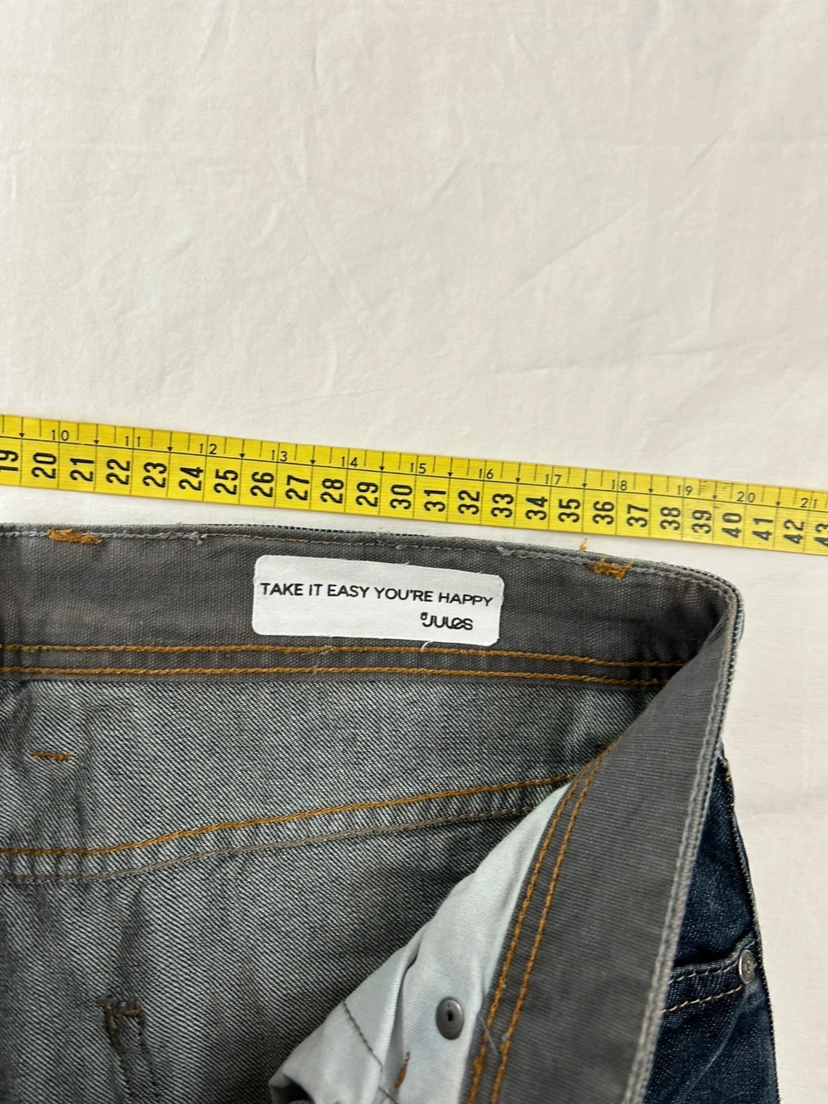Jules navy blue straight cut jeans w26 l34 – photo 10